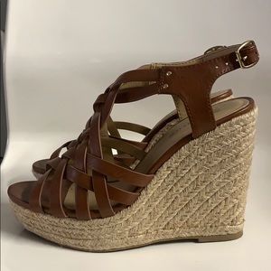 Harlow brown wedges size 8